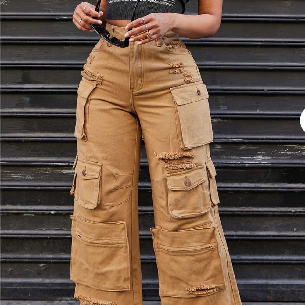 Stylish Tan Cargo Pants